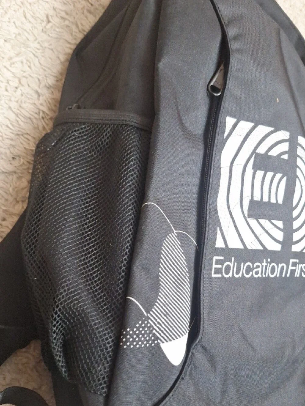 Education First Black Backpack- Men
